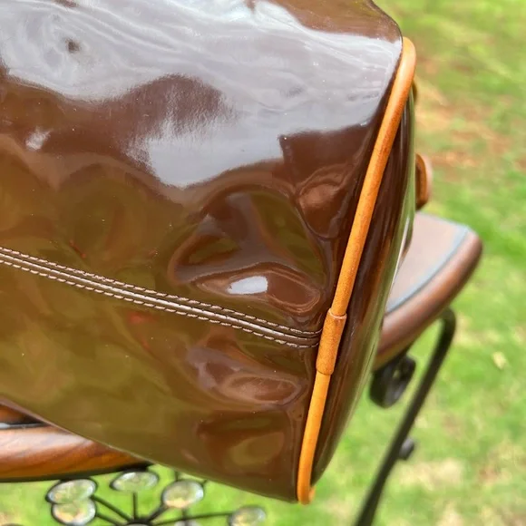 Dooney & Bourke Satchel Handbag Patent Leather - Picture 5 of 12